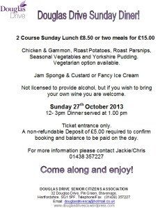 Sunday Diner Oct 2013